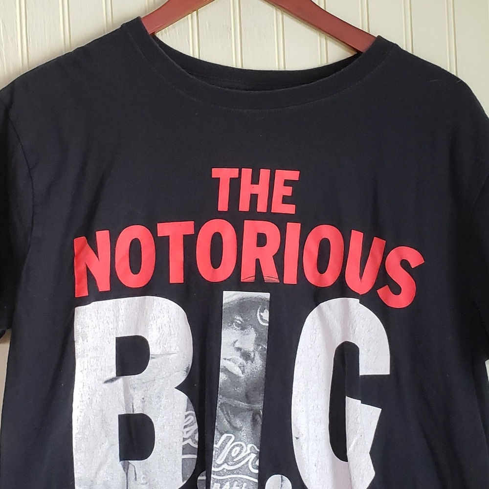 The Notorious B.I.G Shirt Mens Large Black Brooklyn New York Rap Graphic Tee